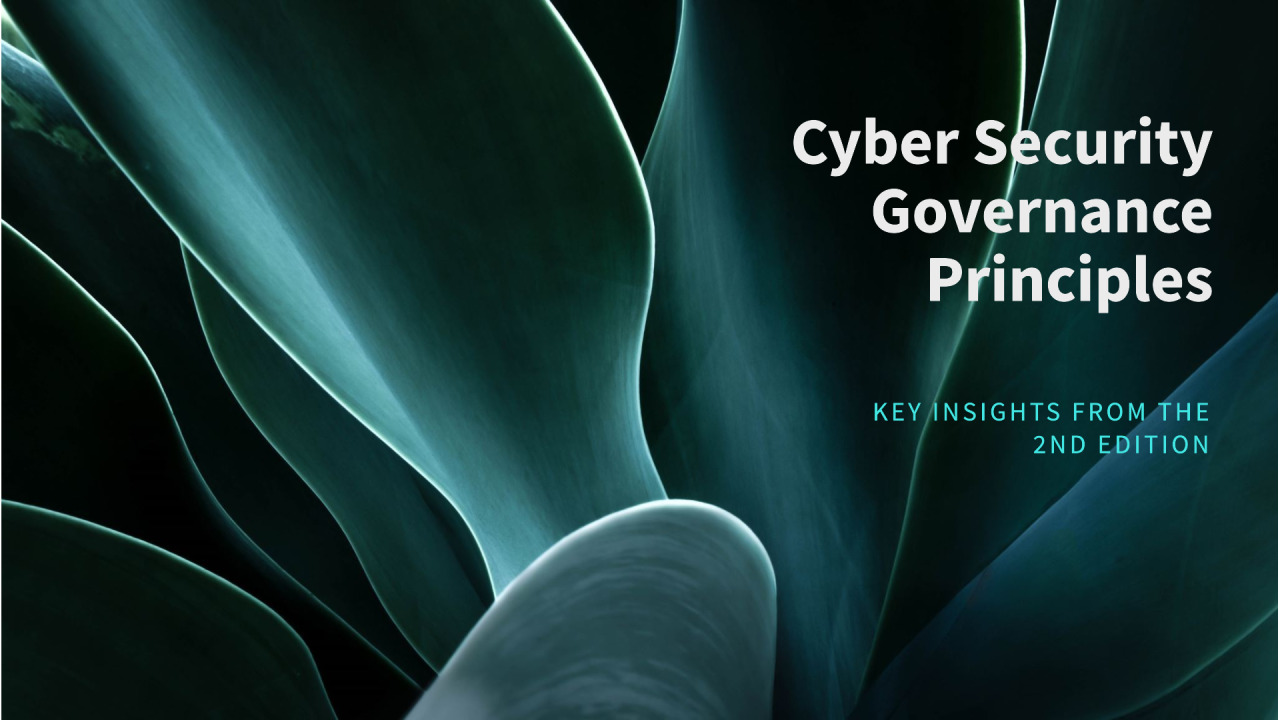 Cyber Security Governance Principles : Key Insights from the 2nd ...